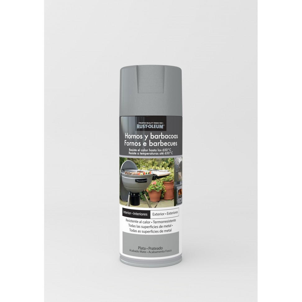 Spray Rust Barbecue Prata Mate 400ml