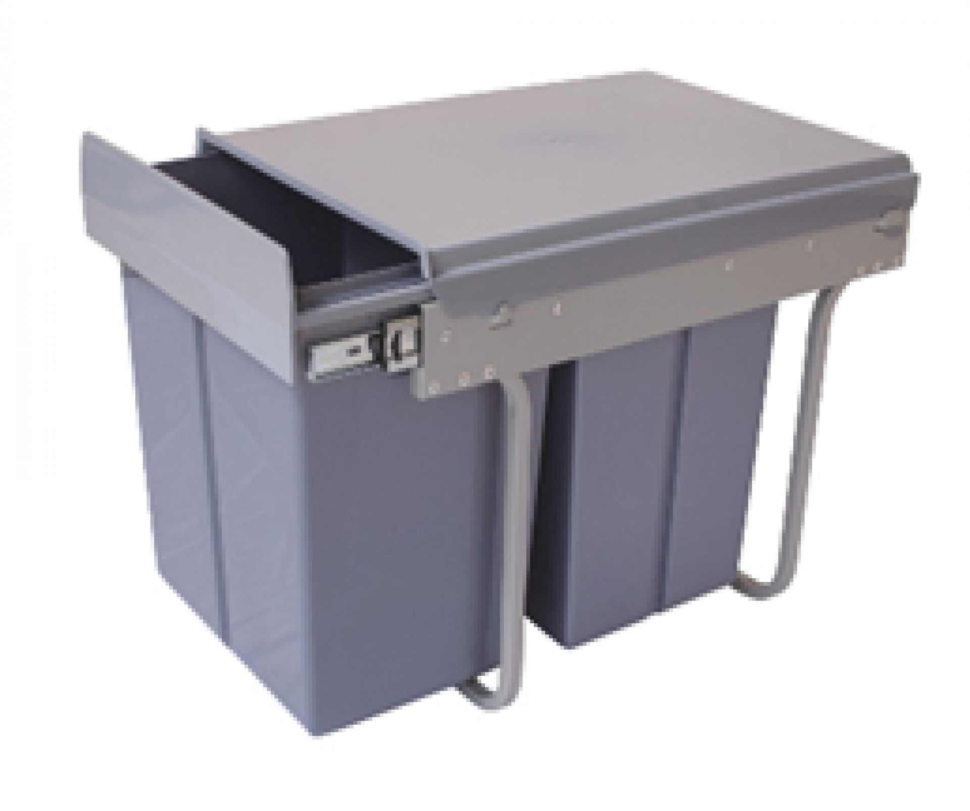 Caixote De Lixo 40l C/ 2 Baldes De 20L