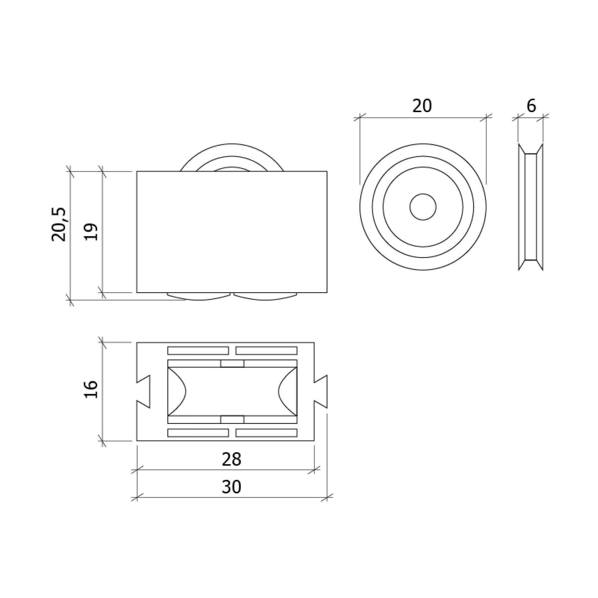 Rolamento Sw/Sr/B01/05 Roda Inox 2 unidades
