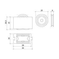 Rolamento Sw/Sr/B01/05 Roda Inox 2 unidades Rolamento Sw/Sr/B01/05 Roda Inox 2 unidades