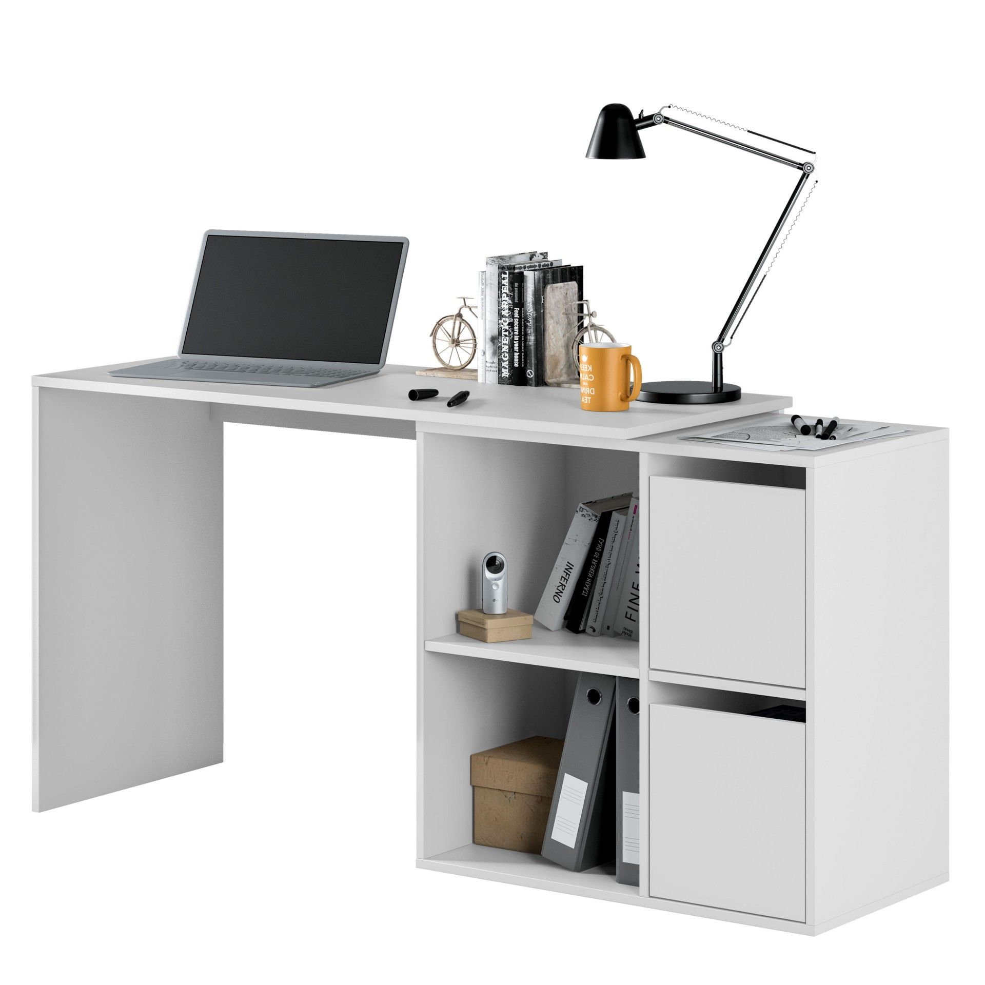 Secretária Adapta com Prateleira