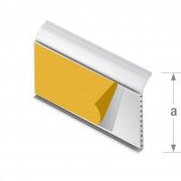 Perfil adesivo rodapé PVC branco 60mm - 2,6m Perfil adesivo rodapé PVC branco 60mm - 2,6m