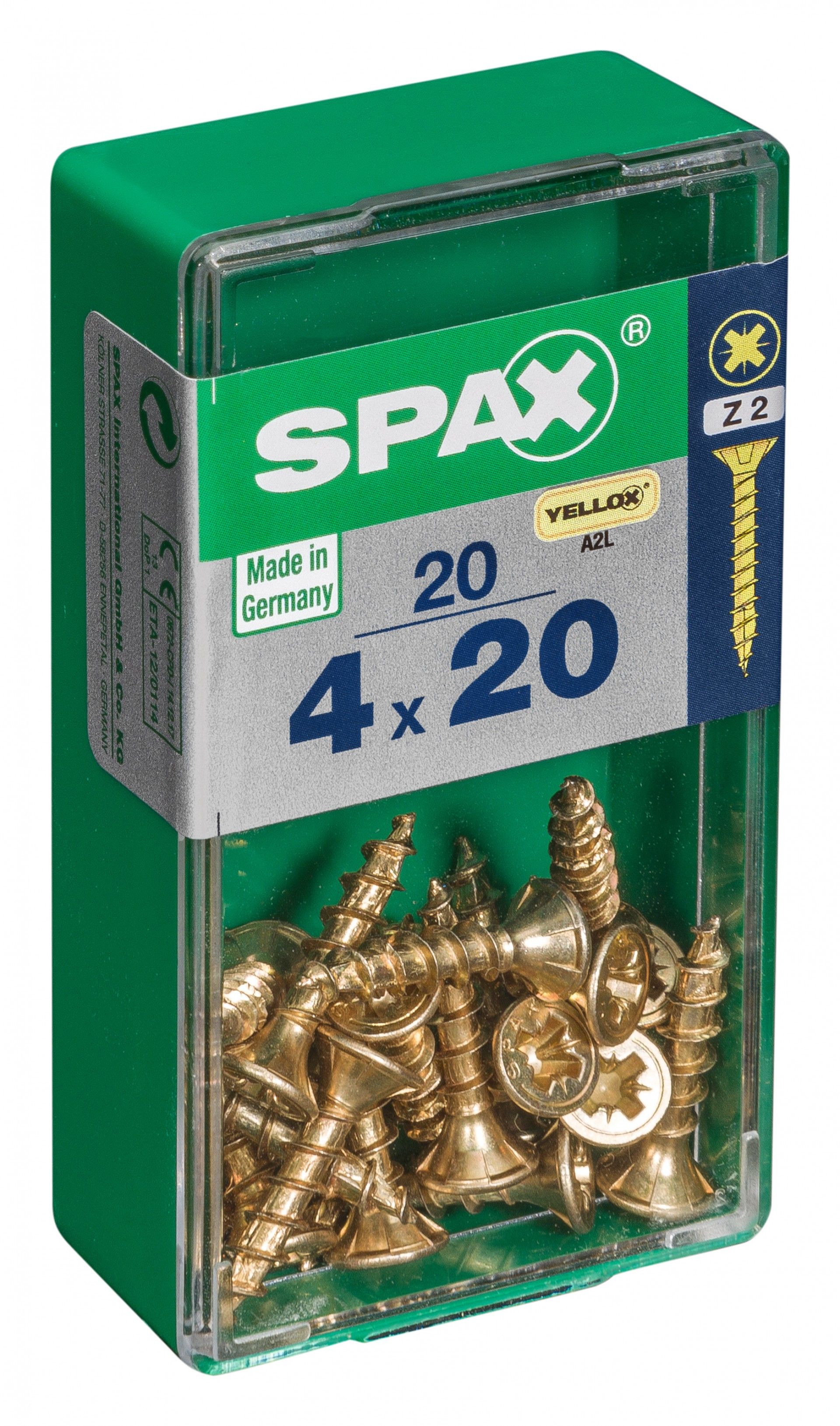 SPAX CP YELLOX 4x20mm S