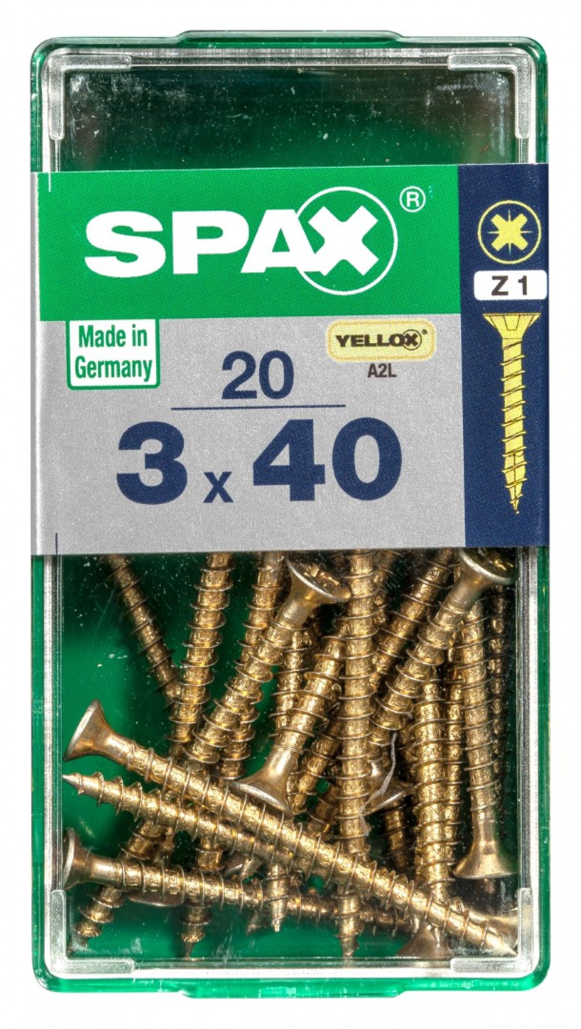 SPAX CP YELLOX 3x40mm S