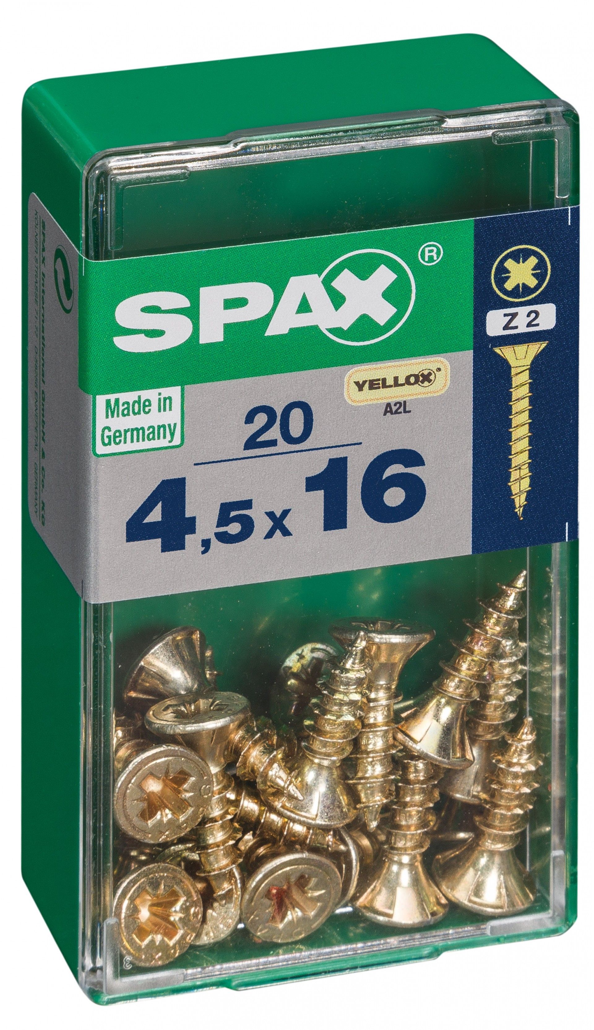 SPAX CP YELLOX 4,5x16mm S