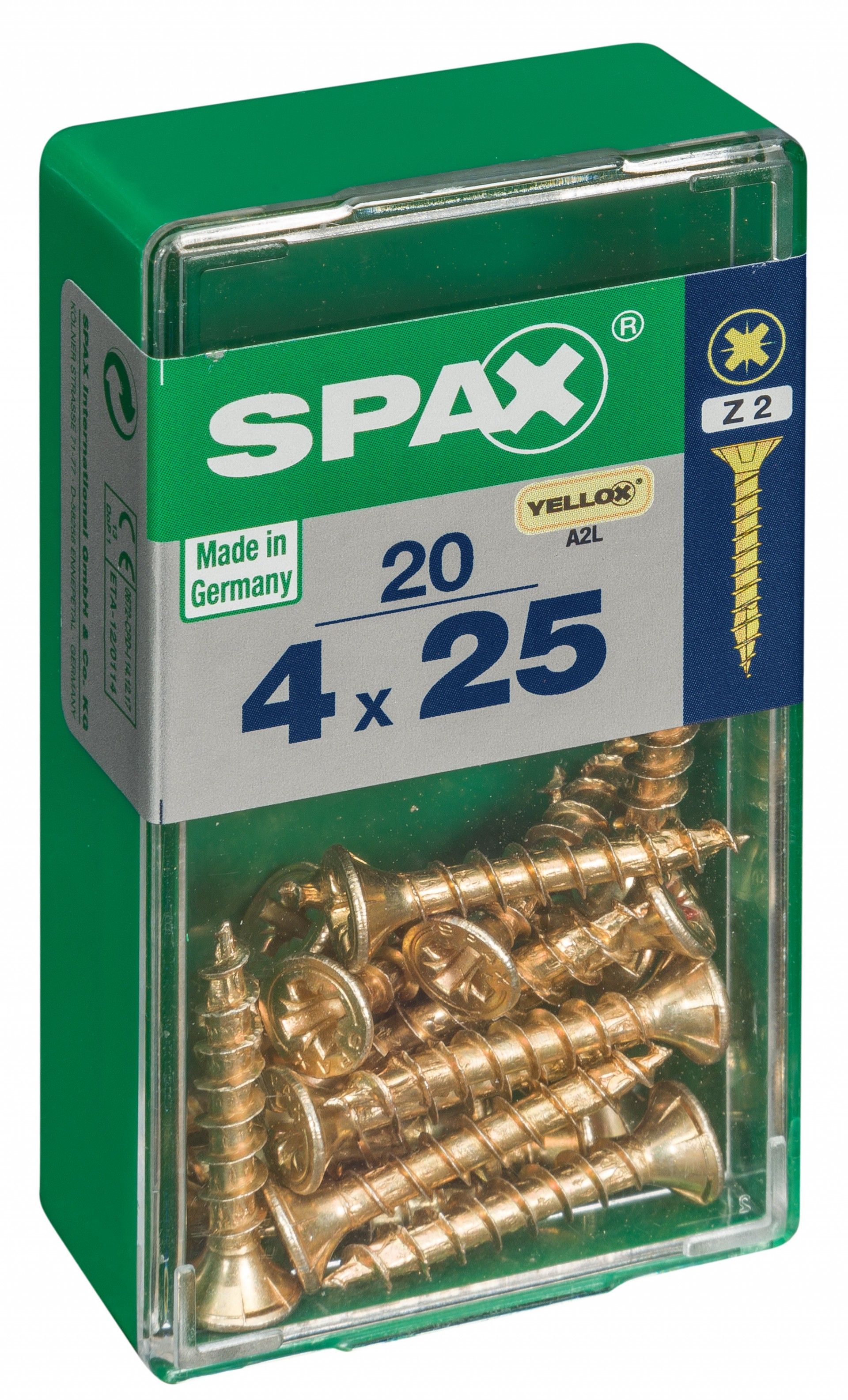 SPAX CP YELLOX 4x25mm S