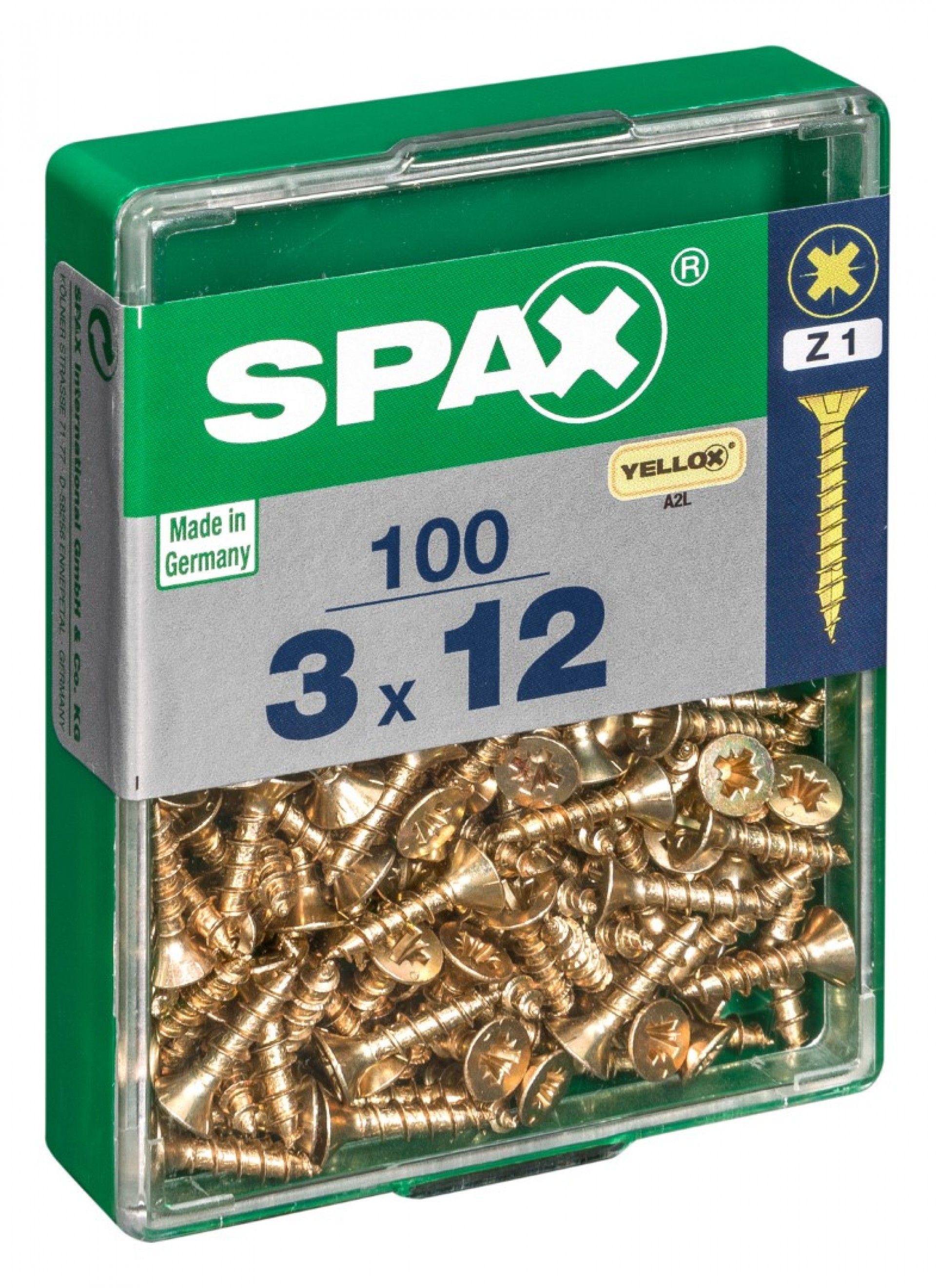 SPAX CP YELLOX 3x12 mm M