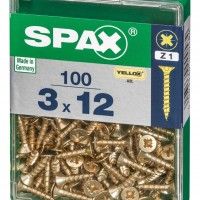 SPAX CP YELLOX 3x12 mm M SPAX CP YELLOX 3x12 mm M