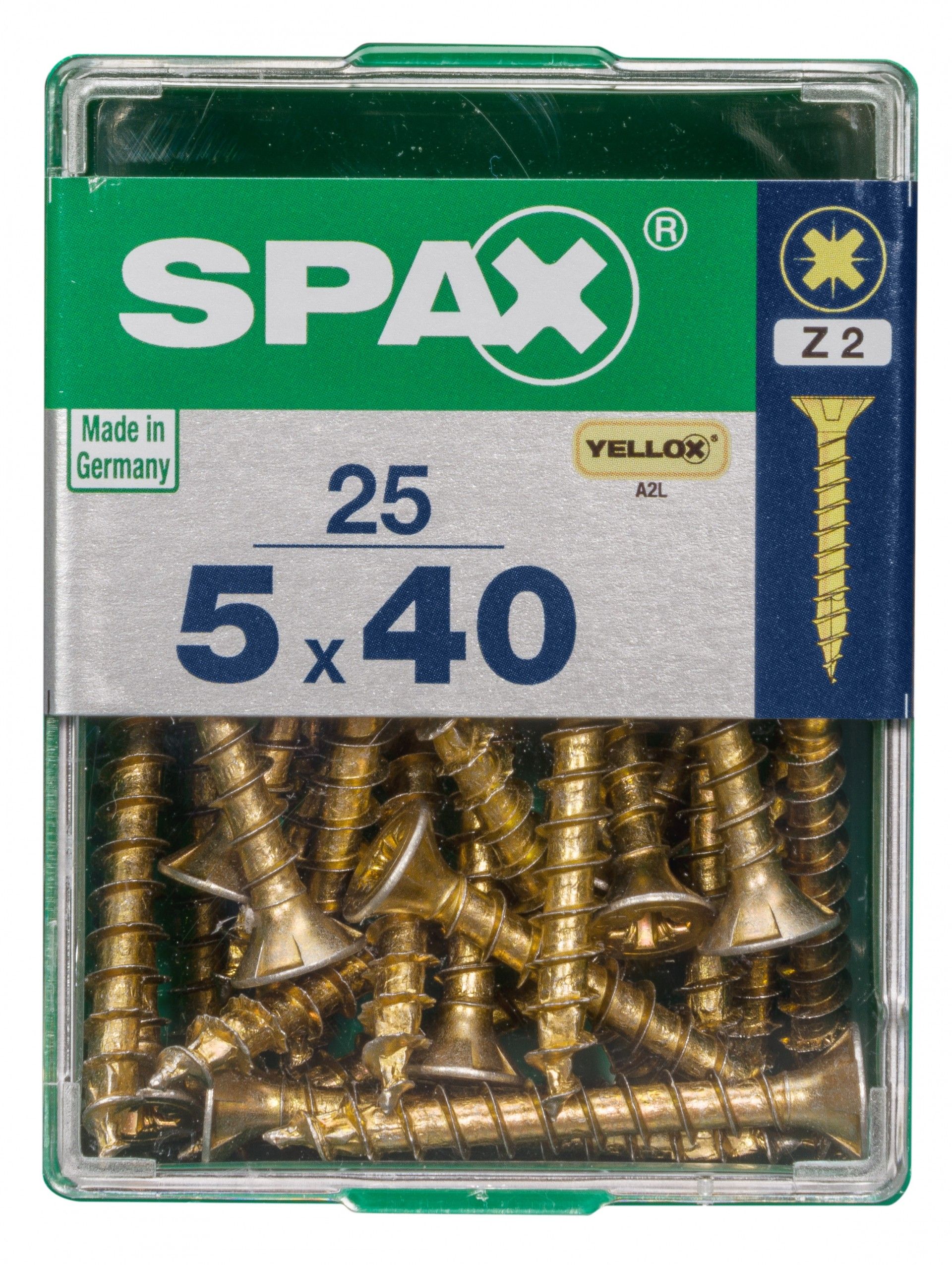 SPAX CP YELLOX 5x40mm M