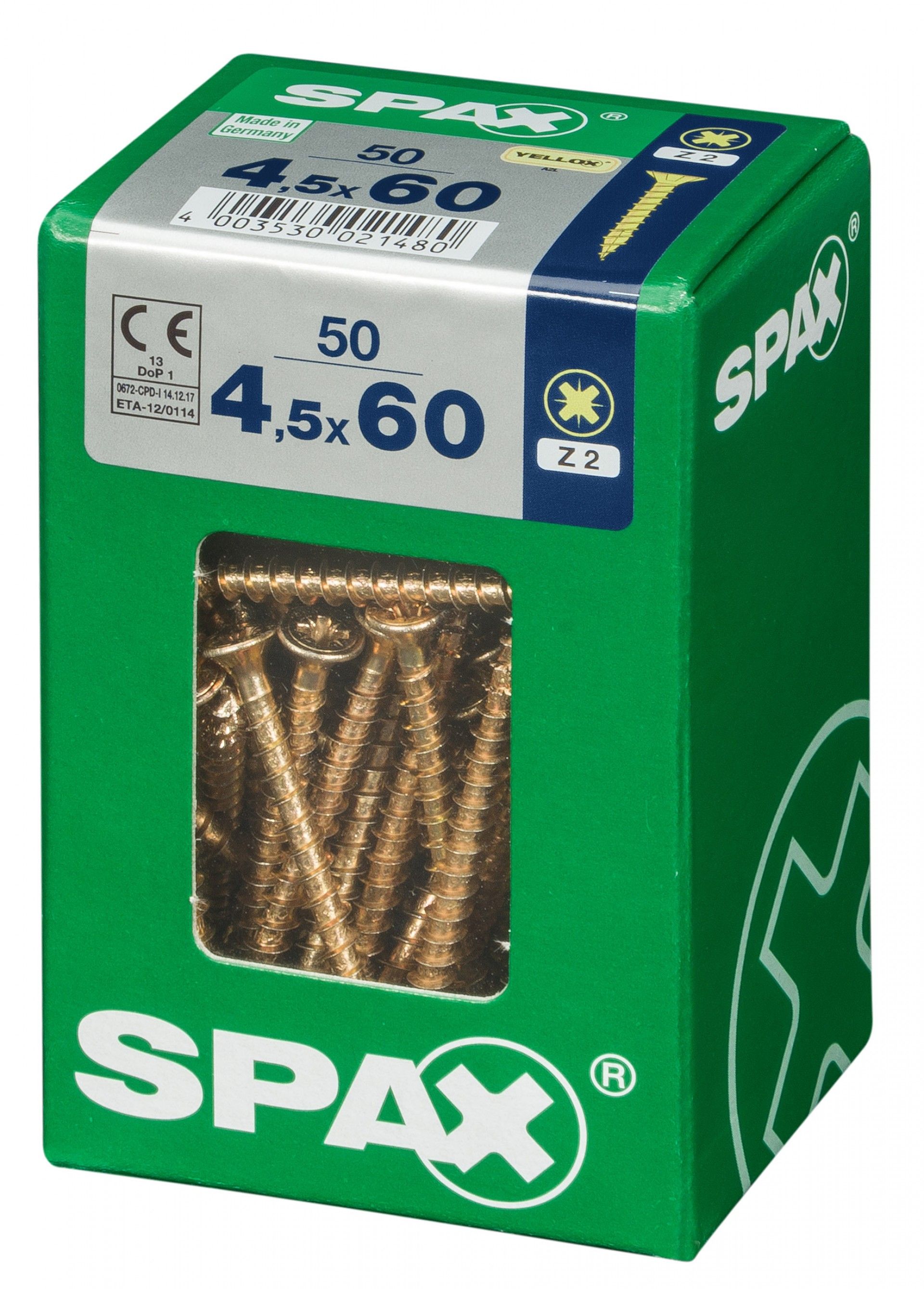 SPAX CP YELLOX 4,5x60mm L