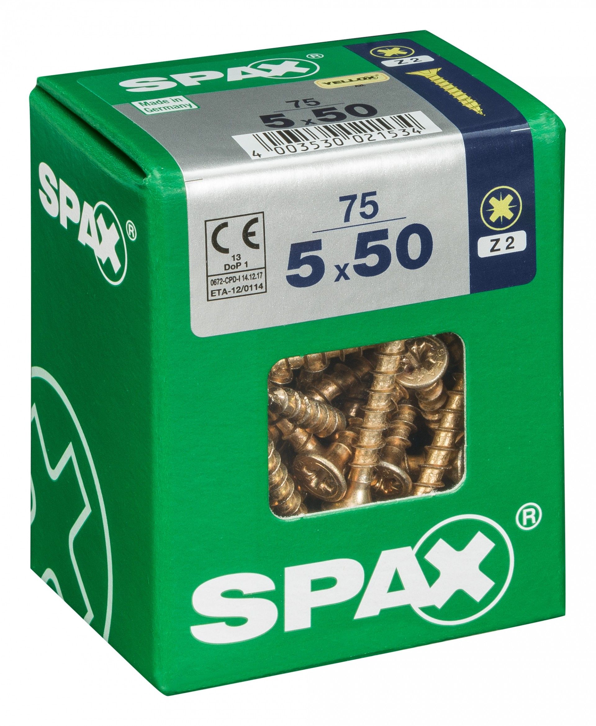 SPAX CP YELLOX 5x50mm L