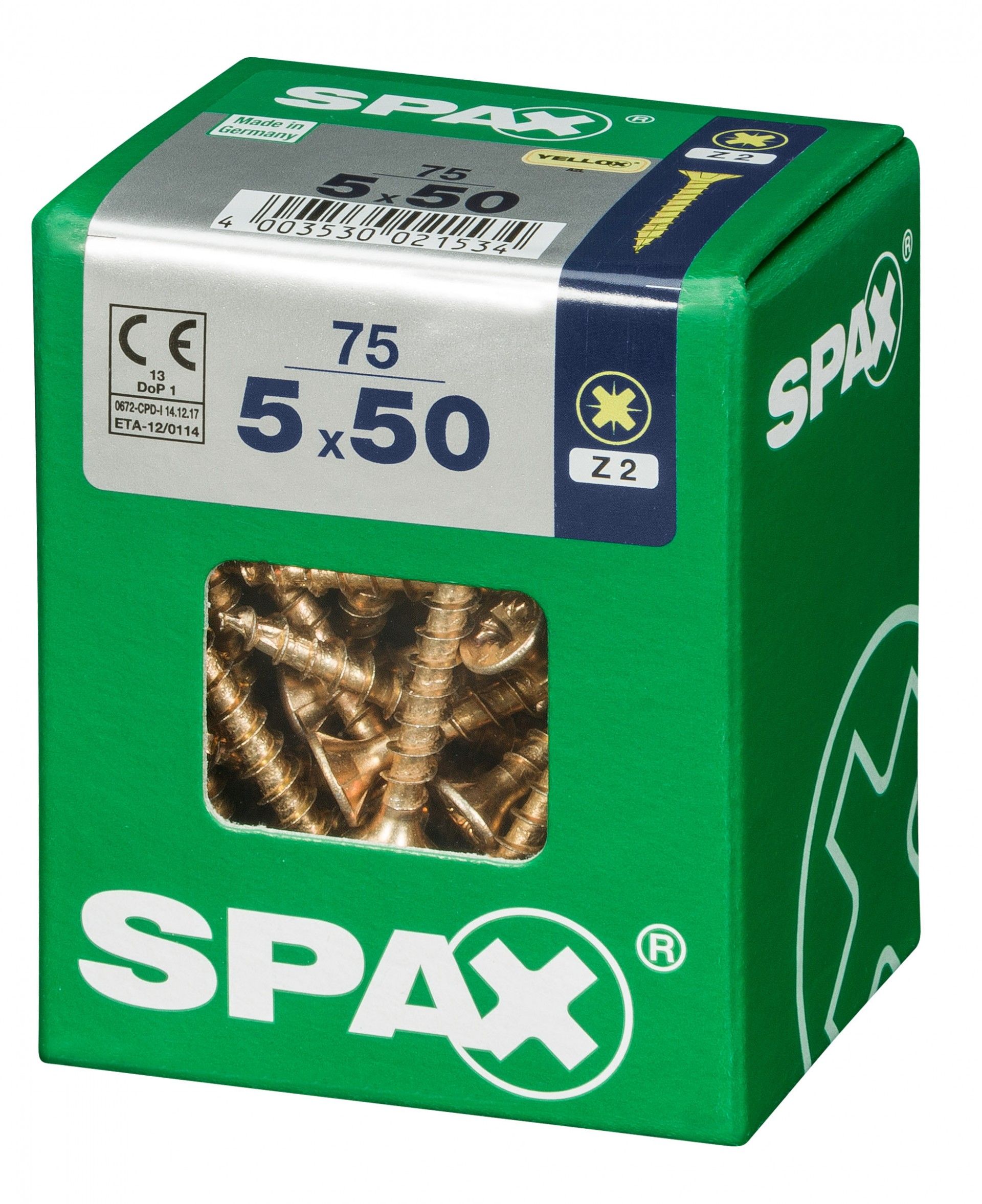 SPAX CP YELLOX 5x50mm L