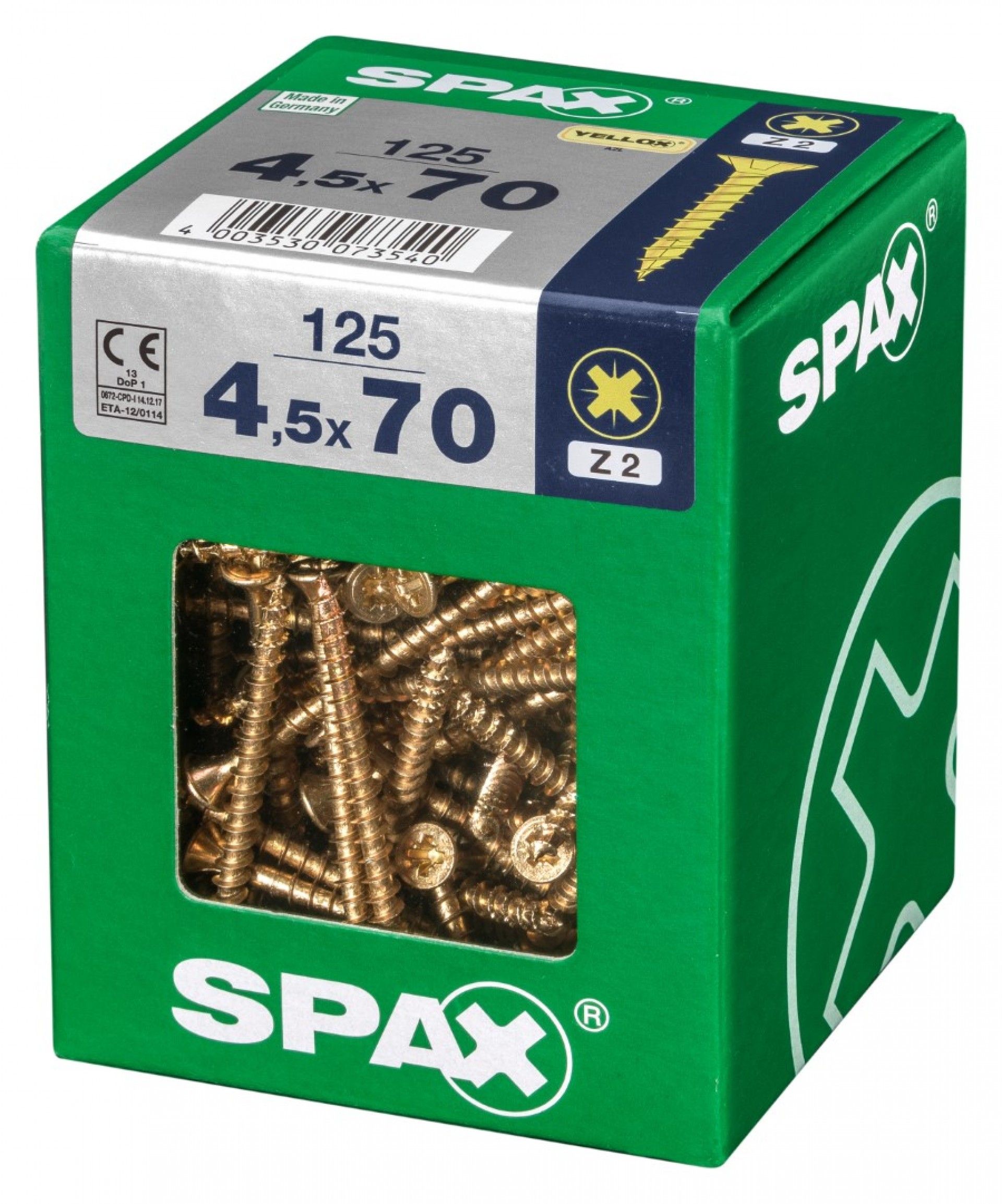 SPAX CP YELLOX 4,5x70mm XL