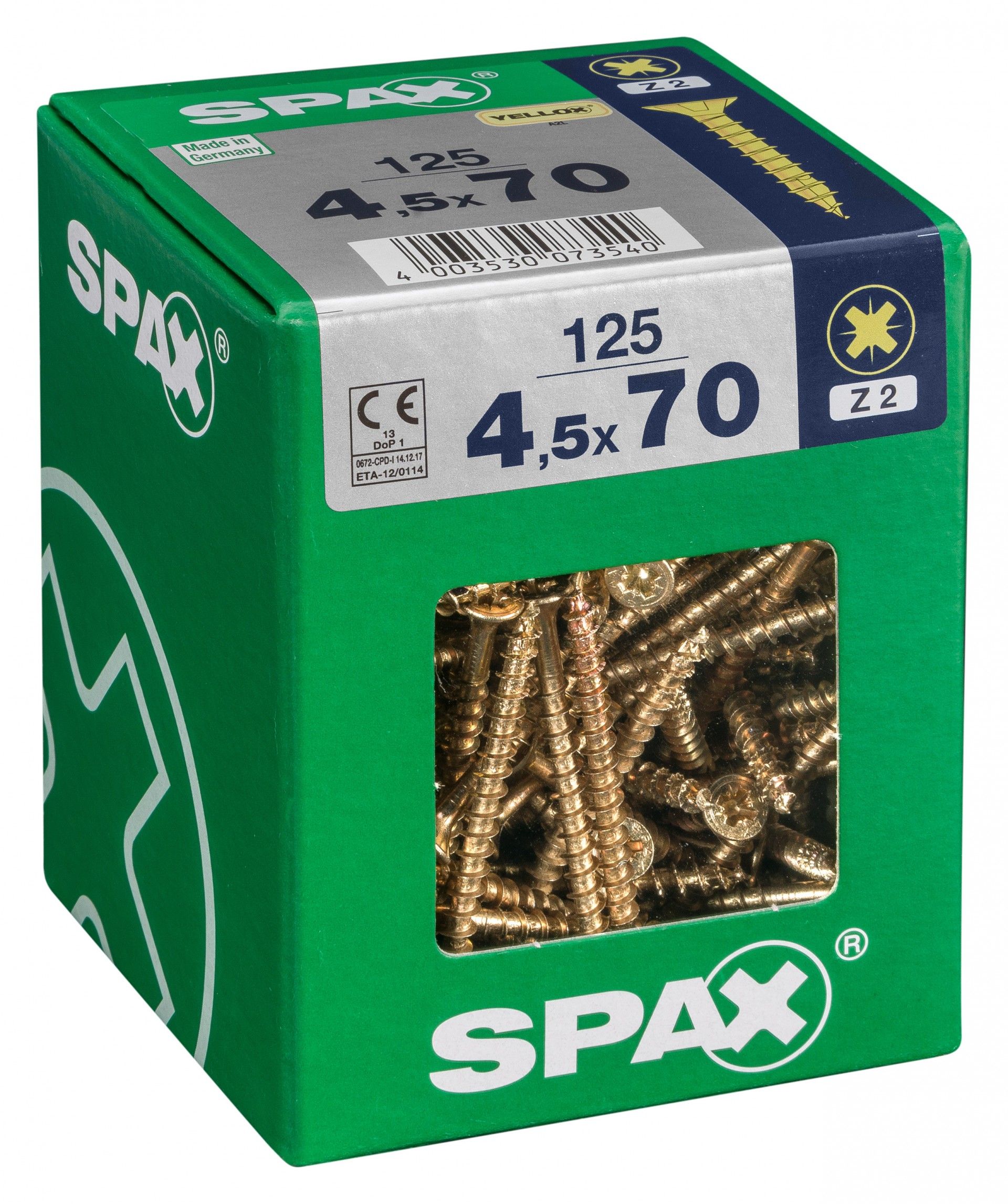 SPAX CP YELLOX 4,5x70mm XL