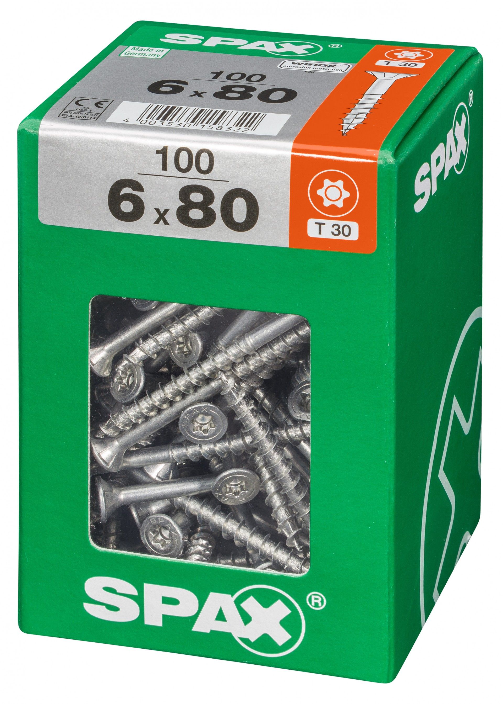SPAX TRX CP WIROX 6x80mm XXL