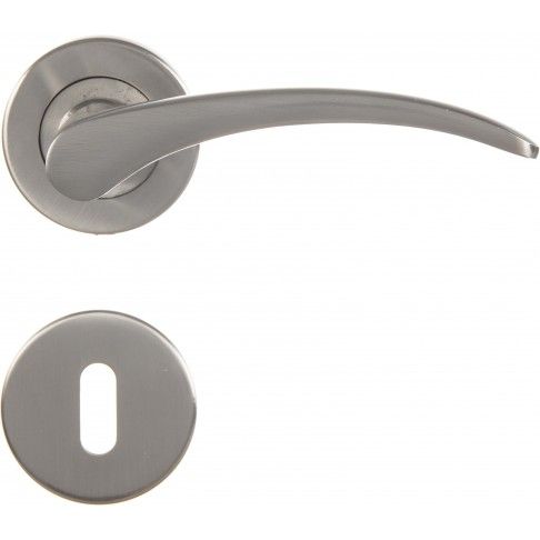 Puxador Porta Look C/Roseta Inox Puxador Porta Look C/Roseta Inox