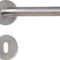 Puxador Porta 5312 C/Roseta Inox Puxador Porta 5312 C/Roseta Inox