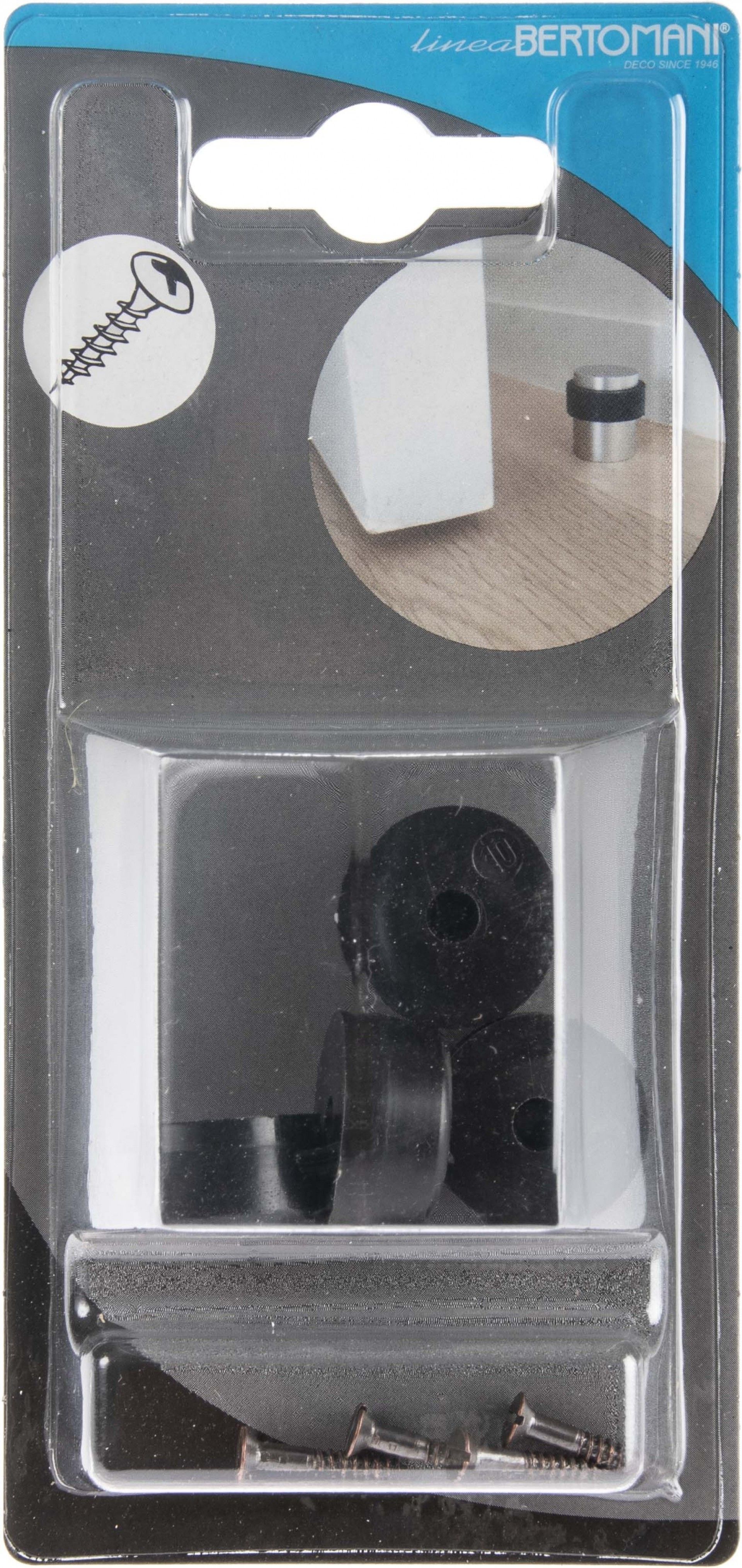 Batente De Porta 10mm Sintético Preto 4unid.