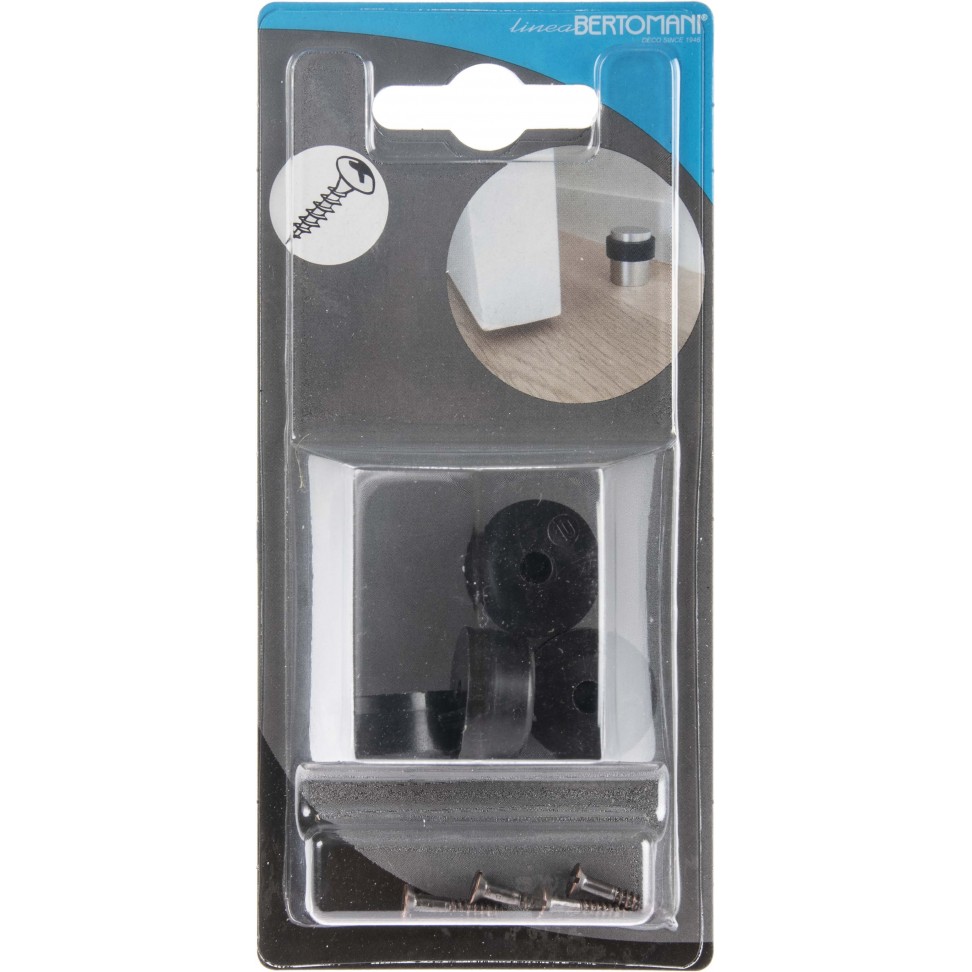 Batente De Porta 10mm Sint�tico Preto 4unid.