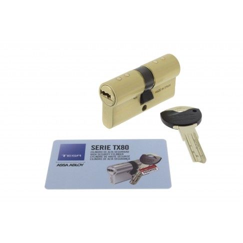 Cilindro Chave Pontos Tx80 30x30mm Latão Cilindro Chave Pontos Tx80 30x30mm Latão