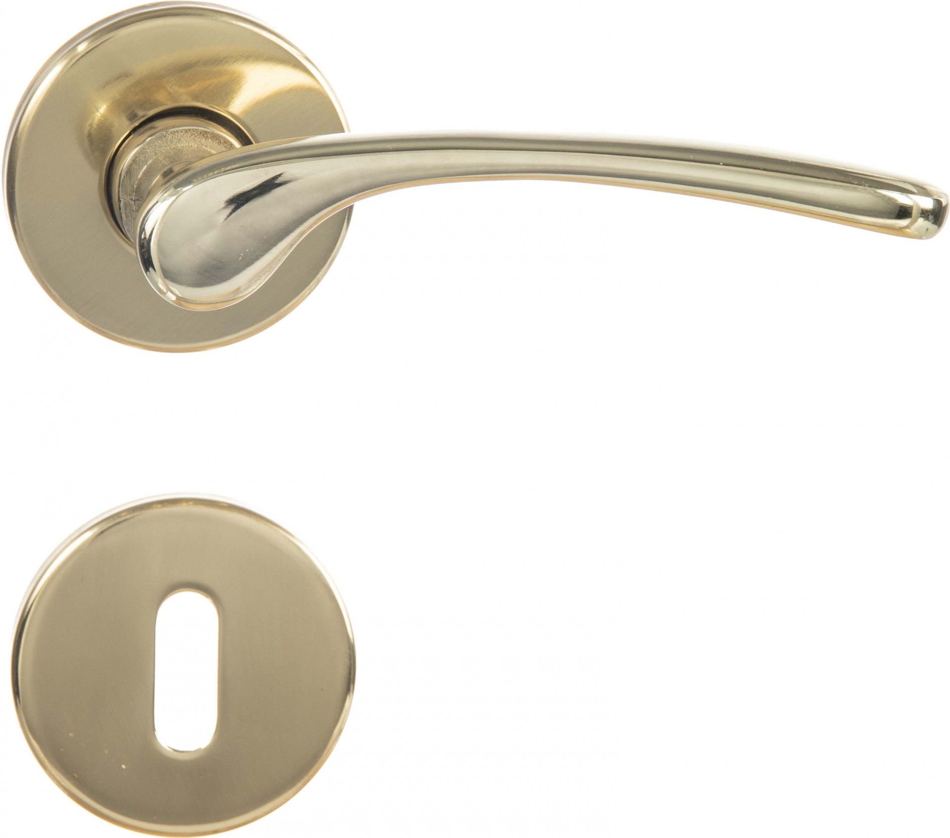 Puxador De Porta Roseta Dourado