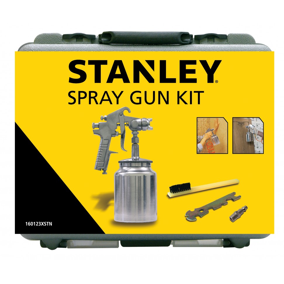Pistola Pintura Suc��o + Acess�rios STANLEY