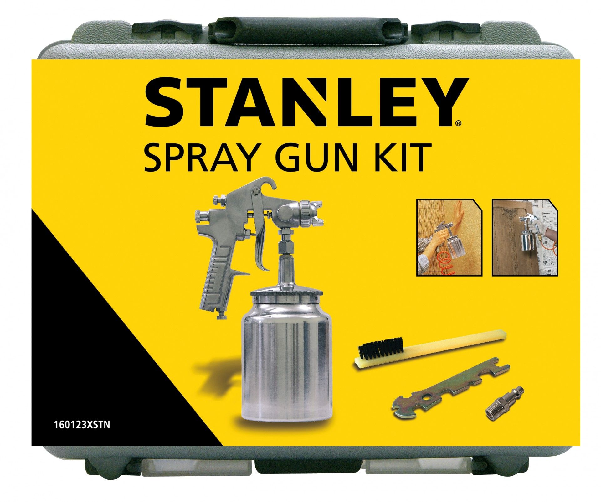 Pistola Pintura Sucção + Acessórios STANLEY
