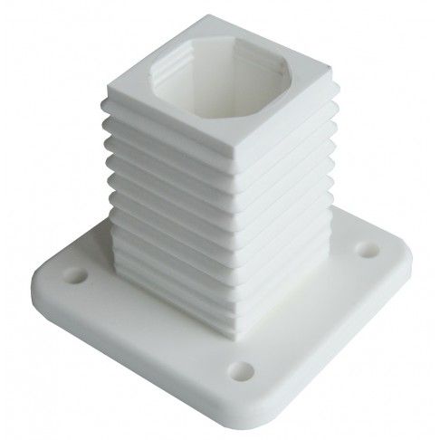 Base Poliamida Para Poste Branco Base Poliamida Para Poste Branco
