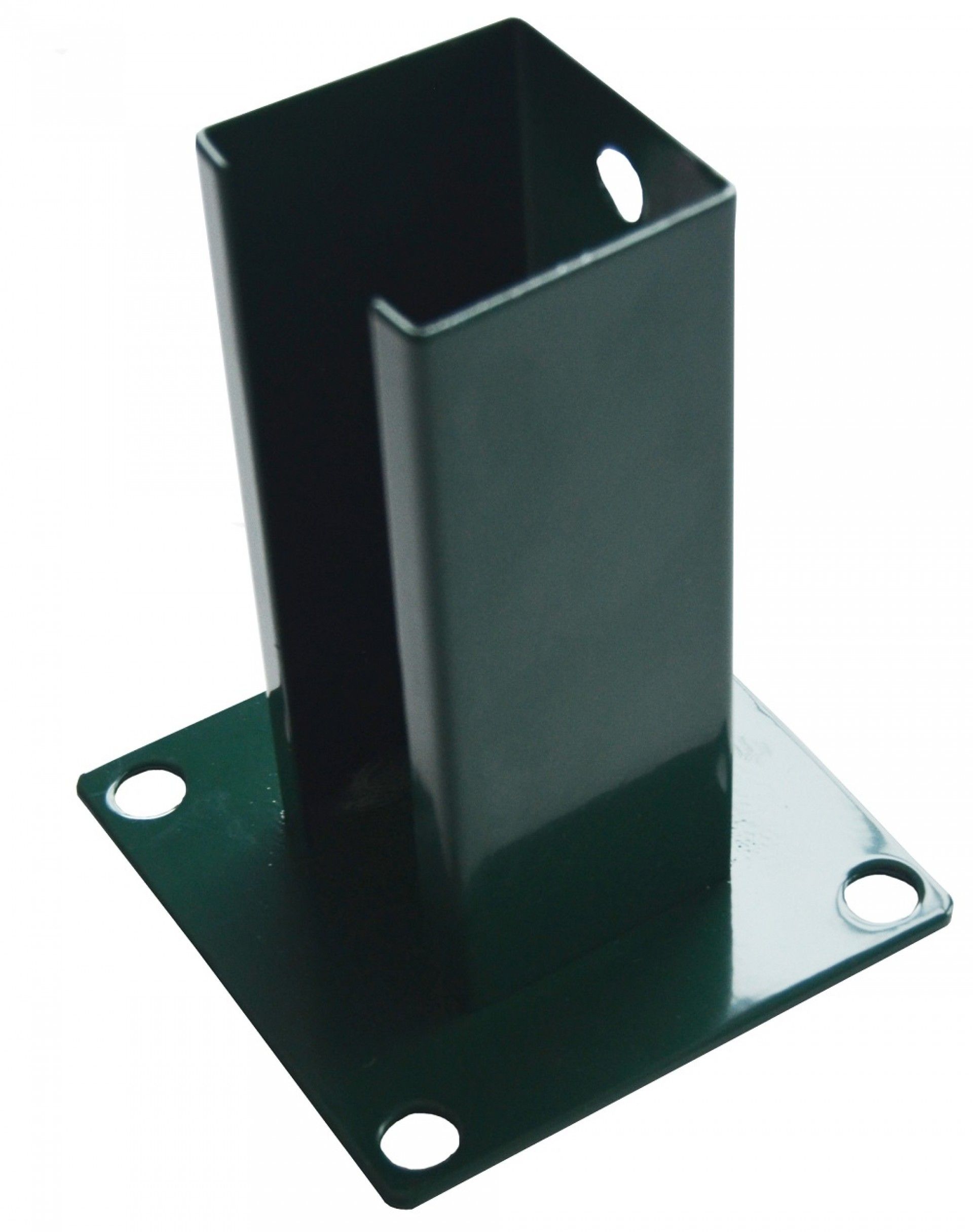 Base Metal Para Poste Verde