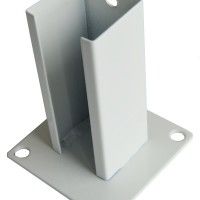 Base Metal Para Poste Branco Base Metal Para Poste Branco