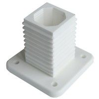 Base Poliamida Para Poste Branco Base Poliamida Para Poste Branco