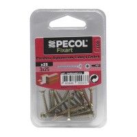 Parafuso Aglomerado Cabeça Embeber Pz 3x25 Aço P.A Bl 25 Parafuso Aglomerado Cabeça Embeber Pz 3x25 Aço P.A Bl 25