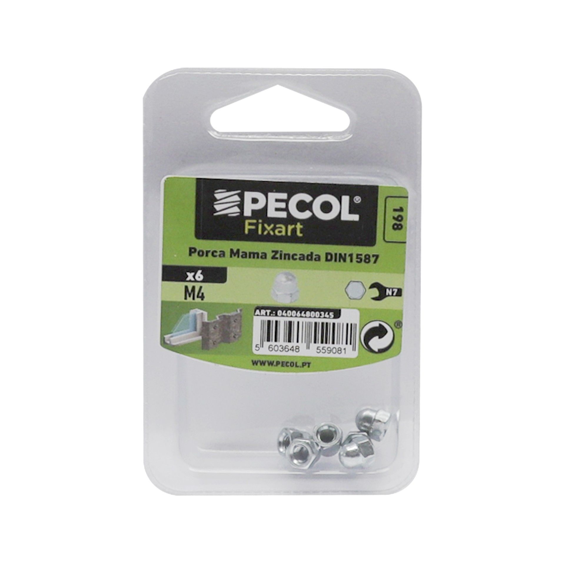 Porca Mama M4 Fe Zn Bl 6