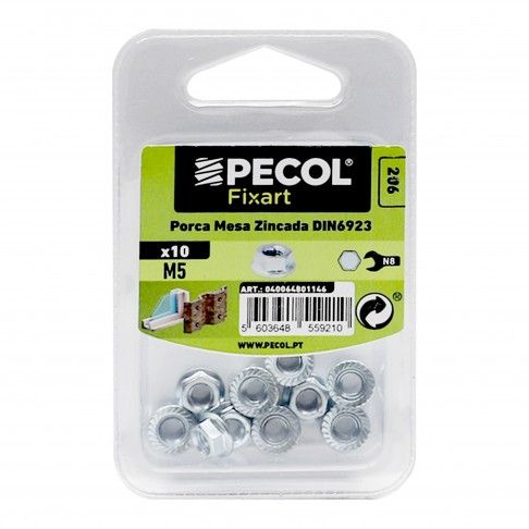 Porca Fix De Mesa M5 Zn Bl 10 Porca Fix De Mesa M5 Zn Bl 10