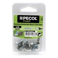 Parafuso Sextavado Rosca Total 6.8 M5x12 Zn Bl 10 Parafuso Sextavado Rosca Total 6.8 M5x12 Zn Bl 10
