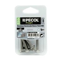 Parafuso Sextavado Rosca Total A2 M6x25 Inox Bl 8 Parafuso Sextavado Rosca Total A2 M6x25 Inox Bl 8