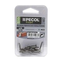 Parafuso aglomerado Cabe�a Embeber Pz A2 3x20 Inox Bl 15