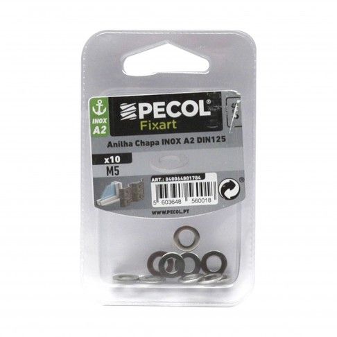 Anilha A2 M5 Inox Bl 10 Anilha A2 M5 Inox Bl 10