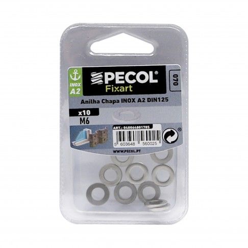 Anilha A2 M6 Inox Bl 10 Anilha A2 M6 Inox Bl 10