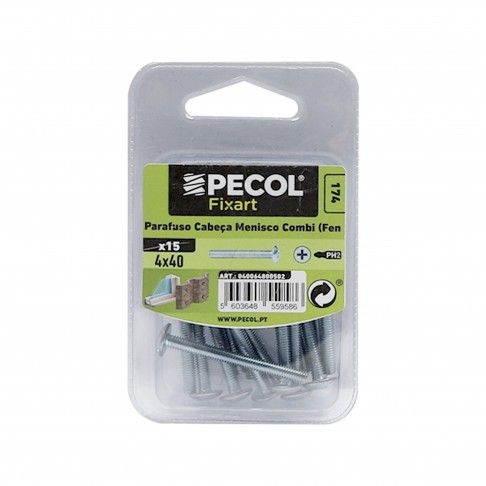 Parafuso C.Menisco Combi M4x40 Fe Zn Bl 15 Parafuso C.Menisco Combi M4x40 Fe Zn Bl 15