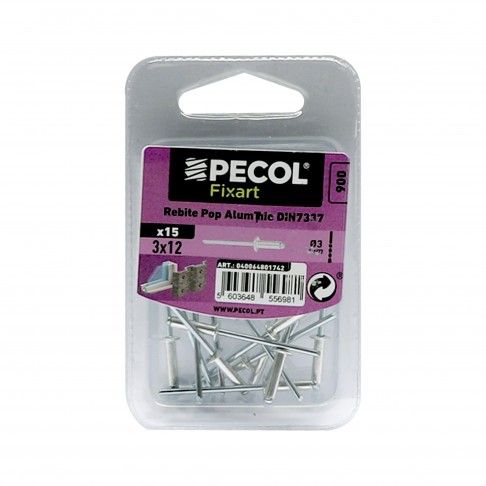 Rebites Pop 3x12 Alumino Bl 15 Rebites Pop 3x12 Alumino Bl 15