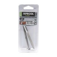 Parafuso Tirefond A2 8x100 Inox Bl 2 Parafuso Tirefond A2 8x100 Inox Bl 2