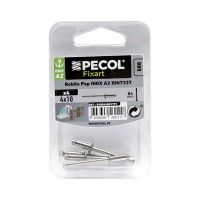 Rebites Pop A2 4x10 Inox Bl 4 Rebites Pop A2 4x10 Inox Bl 4