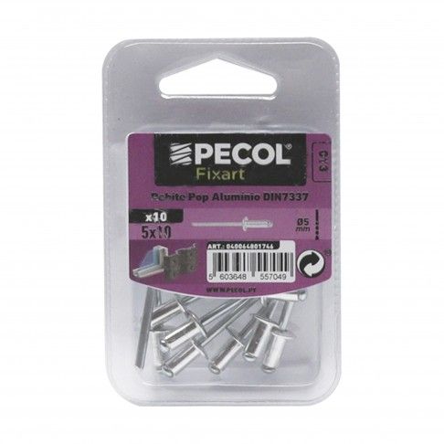 Rebites Pop 5x10 Alumino Bl 10 Rebites Pop 5x10 Alumino Bl 10