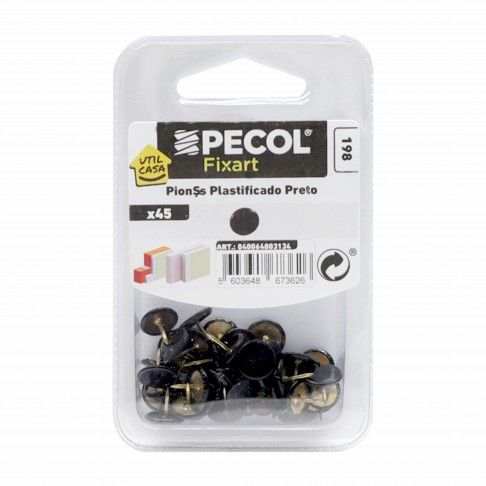 Pionés Plastificado Preto 45 unidades Pionés Plastificado Preto 45 unidades