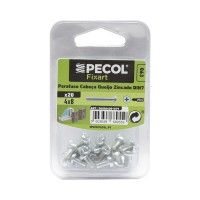 Parafuso Cabeça Queijo Ferro Zincado M4x8 Bl 20 Parafuso Cabeça Queijo Ferro Zincado M4x8 Bl 20