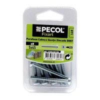 Parafuso Cabeça Queijo Ferro Zincado M5x45 Bl 8 Parafuso Cabeça Queijo Ferro Zincado M5x45 Bl 8