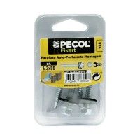 Parafuso Sextavado C/ Anilha Aço Zn. 6,3x50 Bl 4 Parafuso Sextavado C/ Anilha Aço Zn. 6,3x50 Bl 4