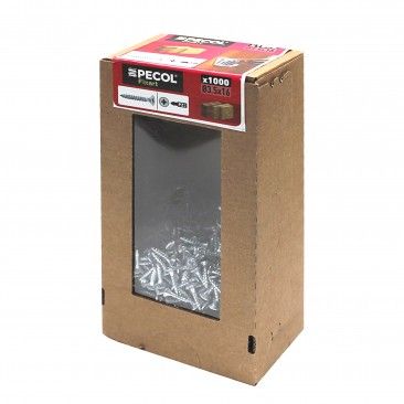 Parafuso Aglomerado Cabe�a Embeber Pz  A�o Zn 3,5x16  1000un