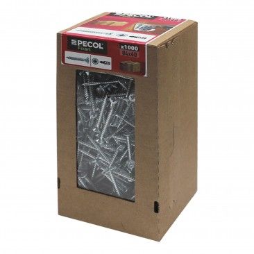 Parafuso Aglomerado Cabe�a Embutir Pz  A�o Zn 4x40  750un